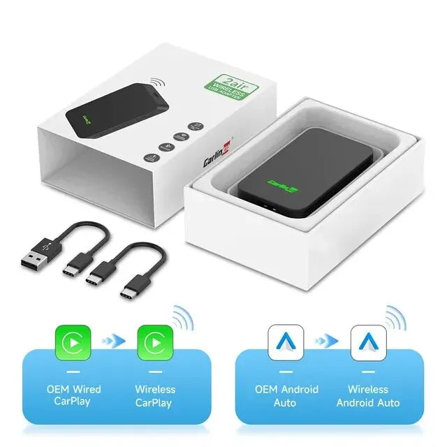 CarlinKit 5.0 – Wireless CarPlay & Android Auto USB Adapter